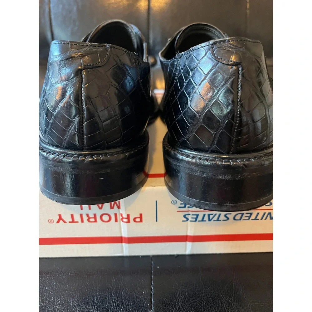 Paolo De Marco Mens Genuine Alligator Monk‎ Strap